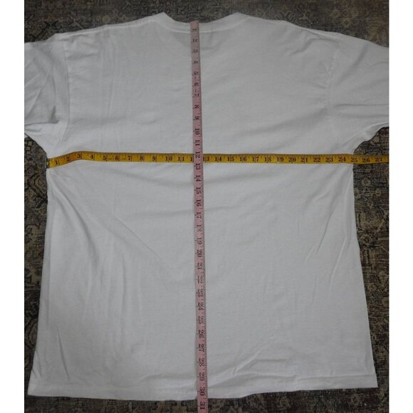 Vintage 90s Nike Basketball White Tage T-Shirt Men's XL Made in USA - Picture 5 of 5